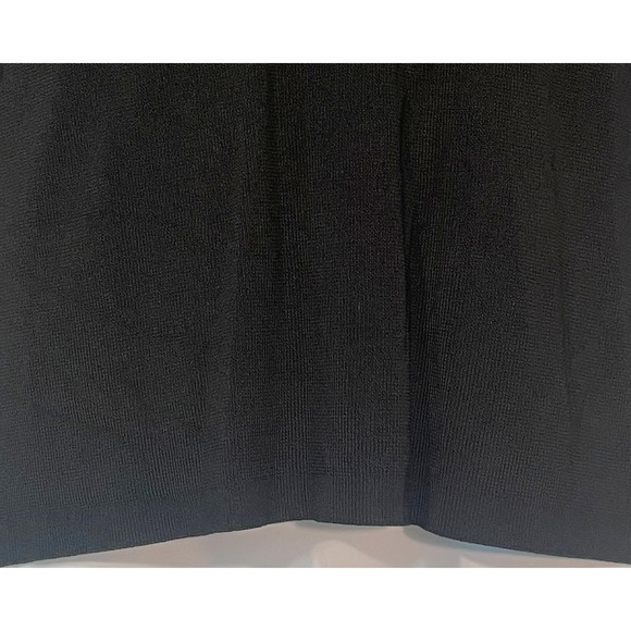 Sweater Works Sz XL Pullover Sweater Top Sequin Tiger Applique Black Slinky Knit - Picture 7 of 9